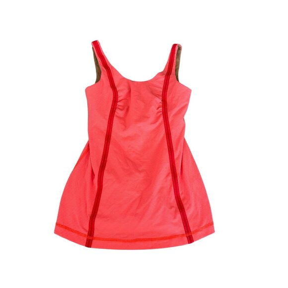 LULULEMON Orange Seamed Workout Tank Top Size US 4 - Picture 3 of 7